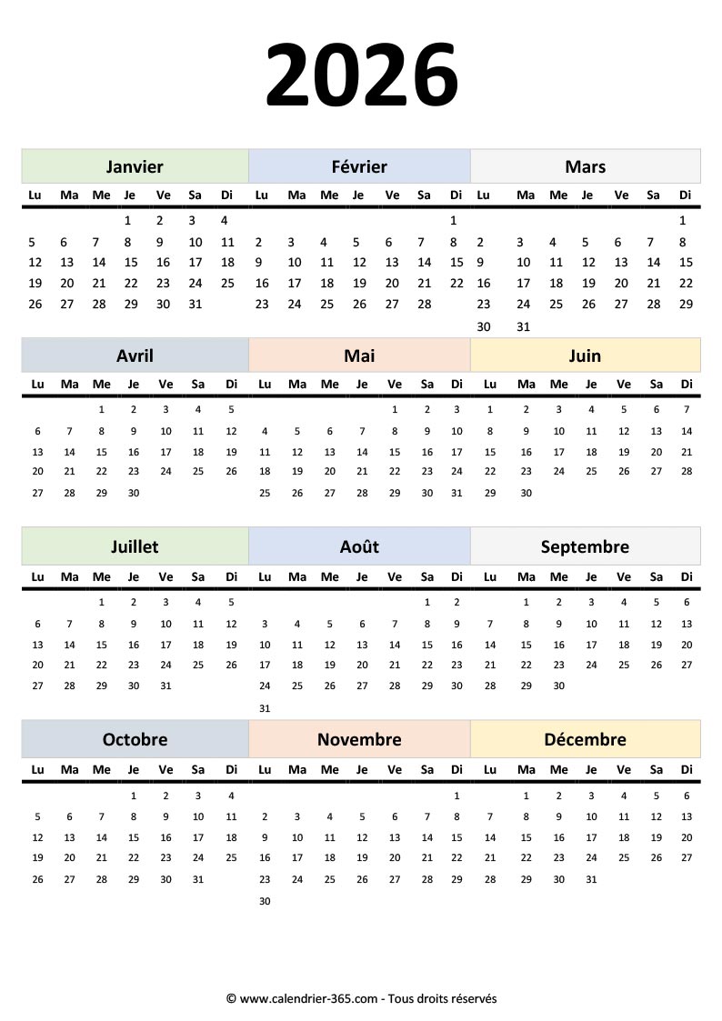 calendrier 2026 docx