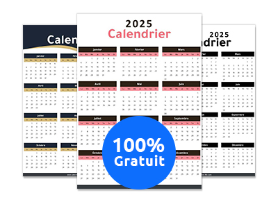 modèles de calendrier gratuit